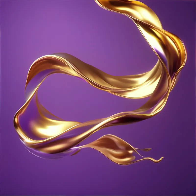 Abstract Gold Liquid