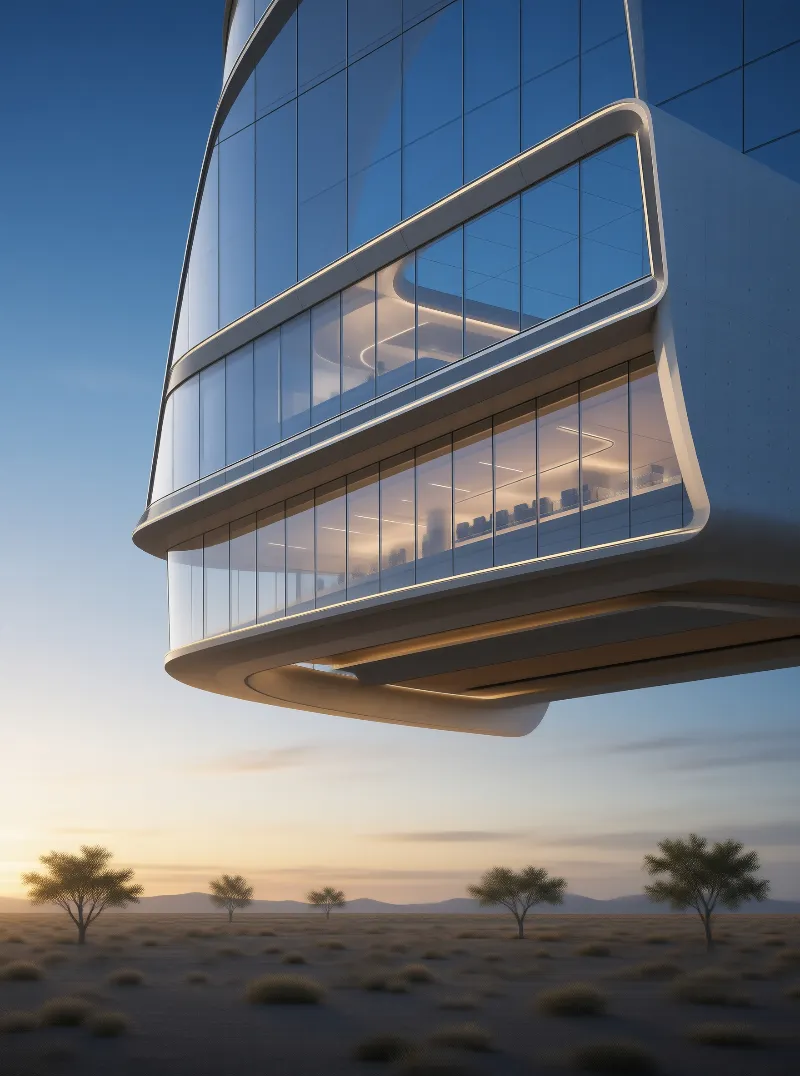 Futuristic Floating Building