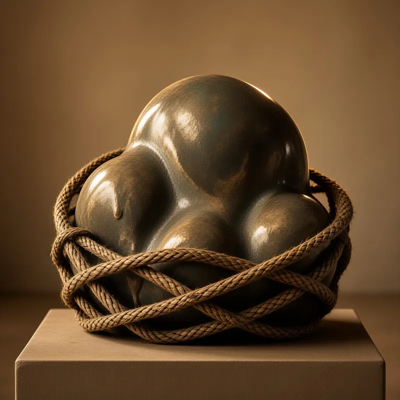 Bronze Form — Rope Binding Study