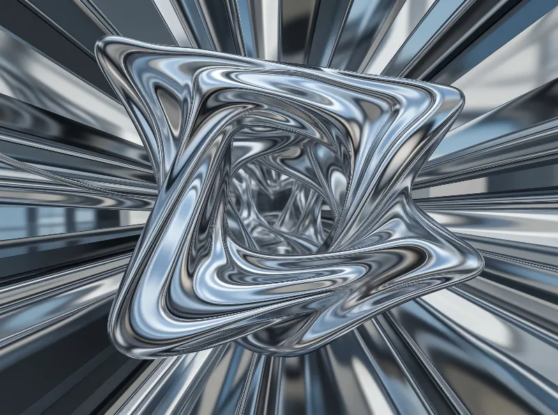 Abstract Liquid Metal Form