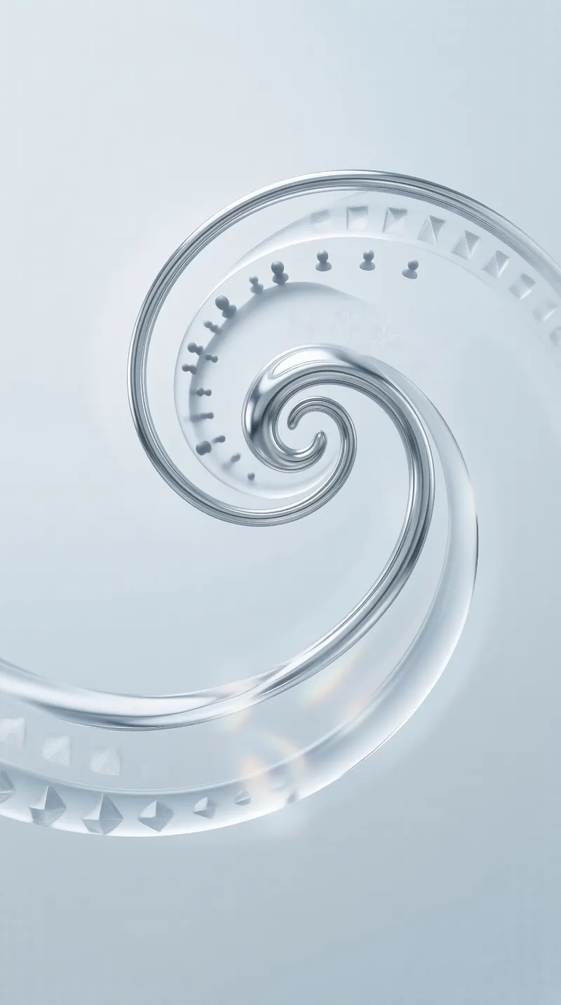 Abstract Spiral Staircase