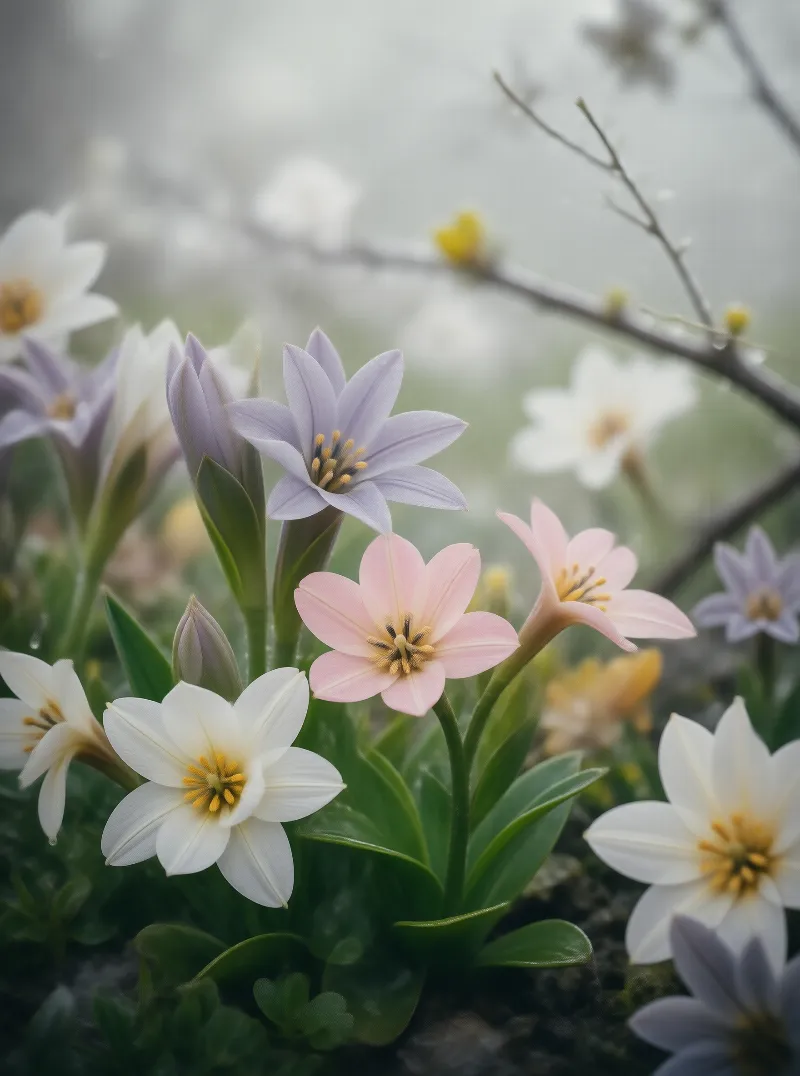 Pastel Spring Blossoms