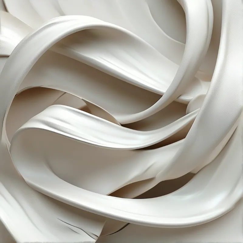 Swirling White Fabric