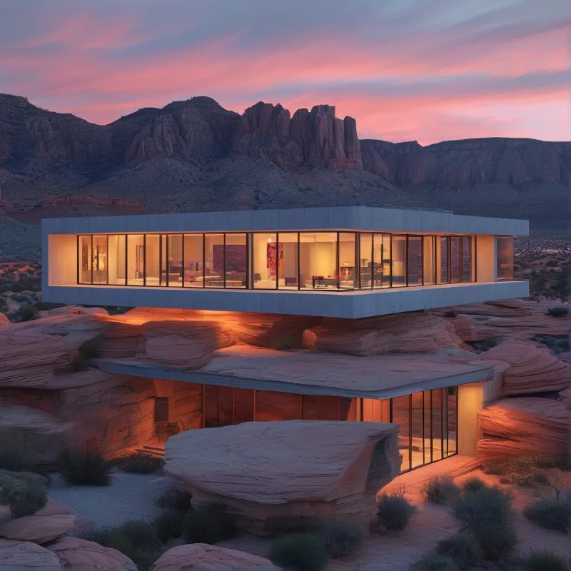 Luxury Desert Cliff Home
