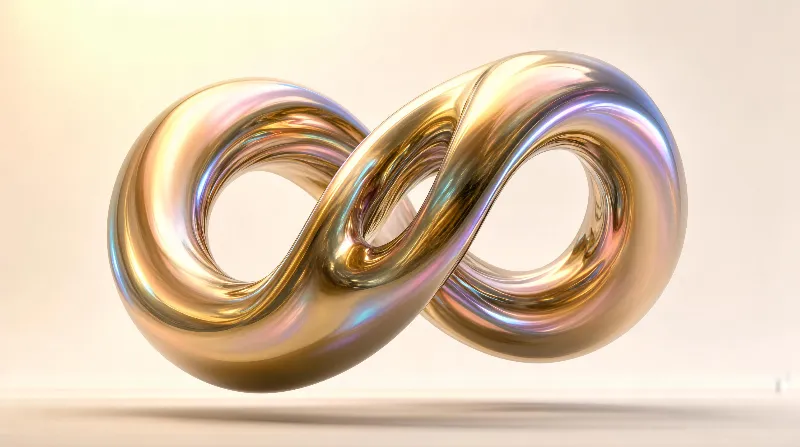 Metallic Infinity Symbol