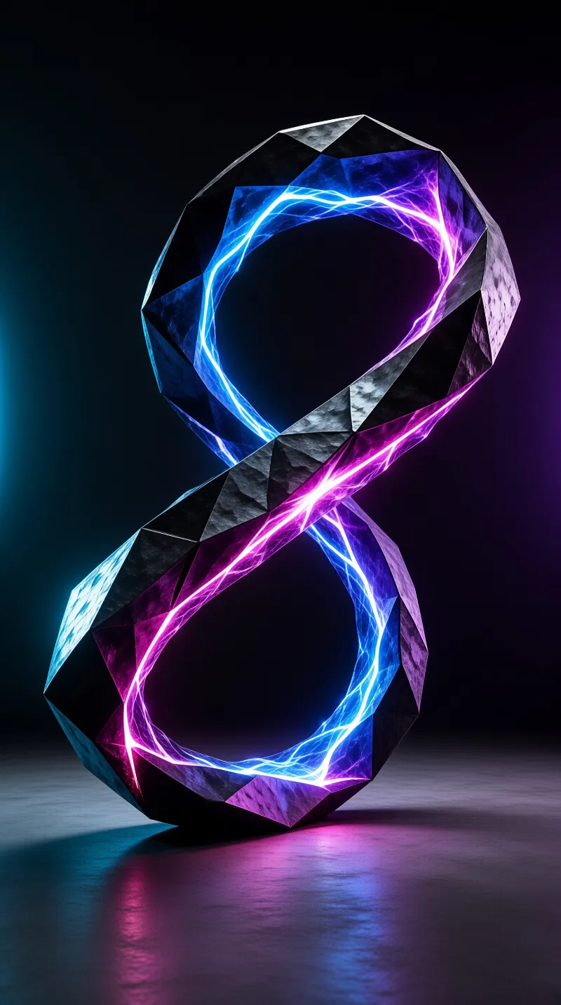 Glowing Crystal Infinity