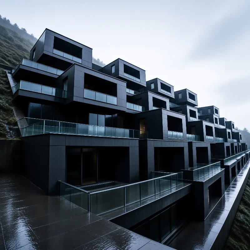 Modern Hillside Residences