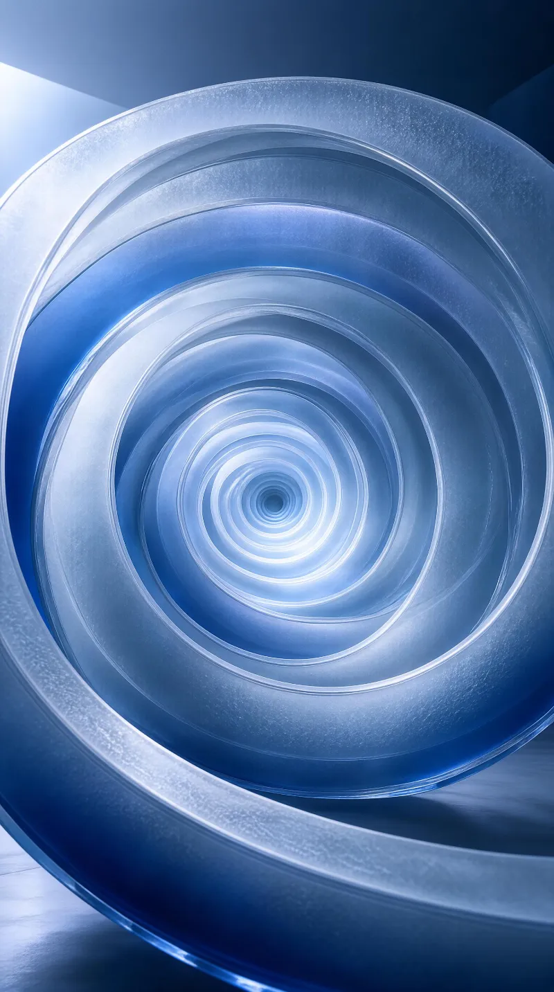 Blue Spiral Tunnel