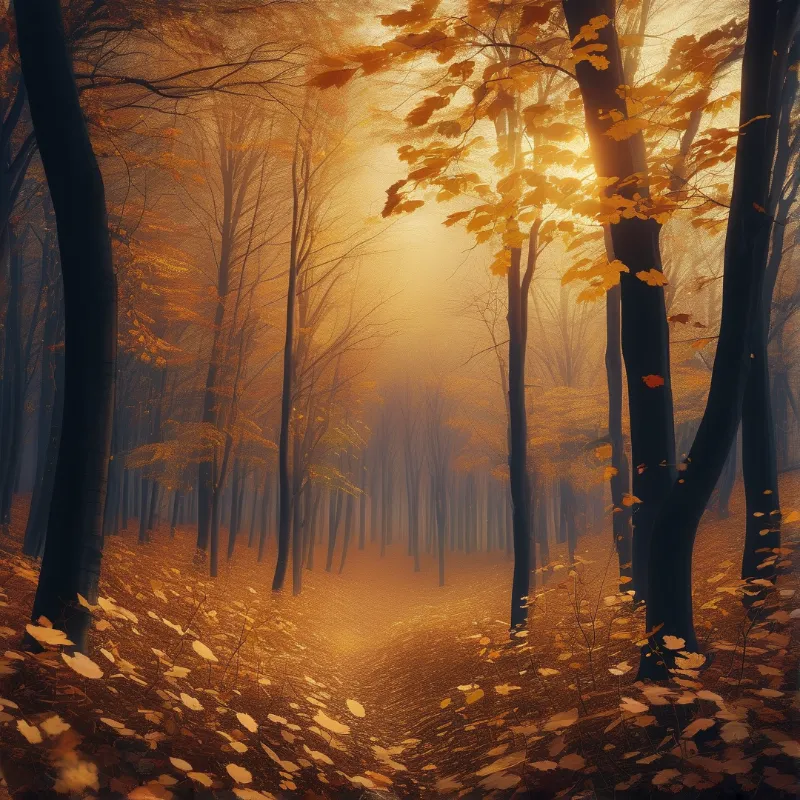 Golden Autumn Landscape