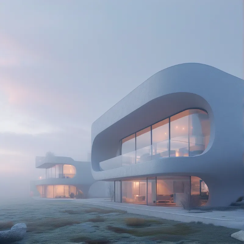 Modern Architecture in Mist