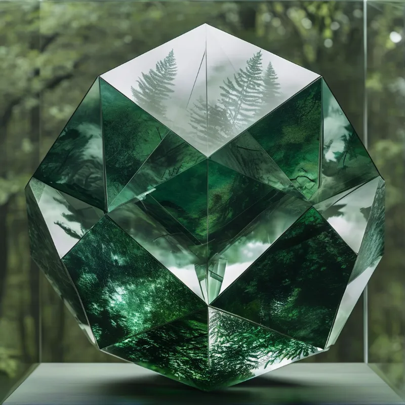 Forest Crystal Reflection