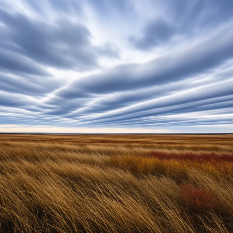 Windy Golden Plains Landscape