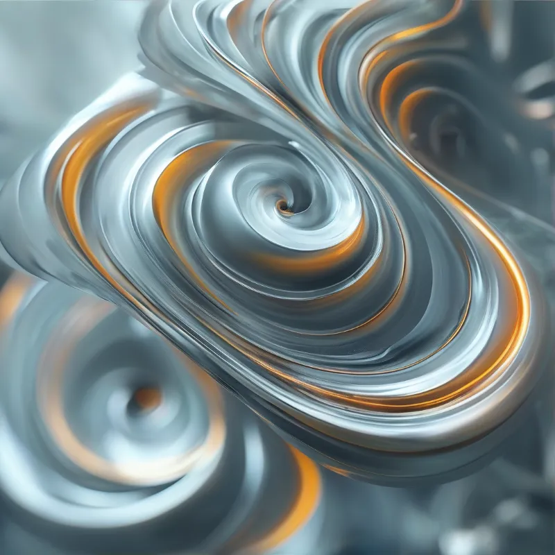 Abstract Metallic Swirls