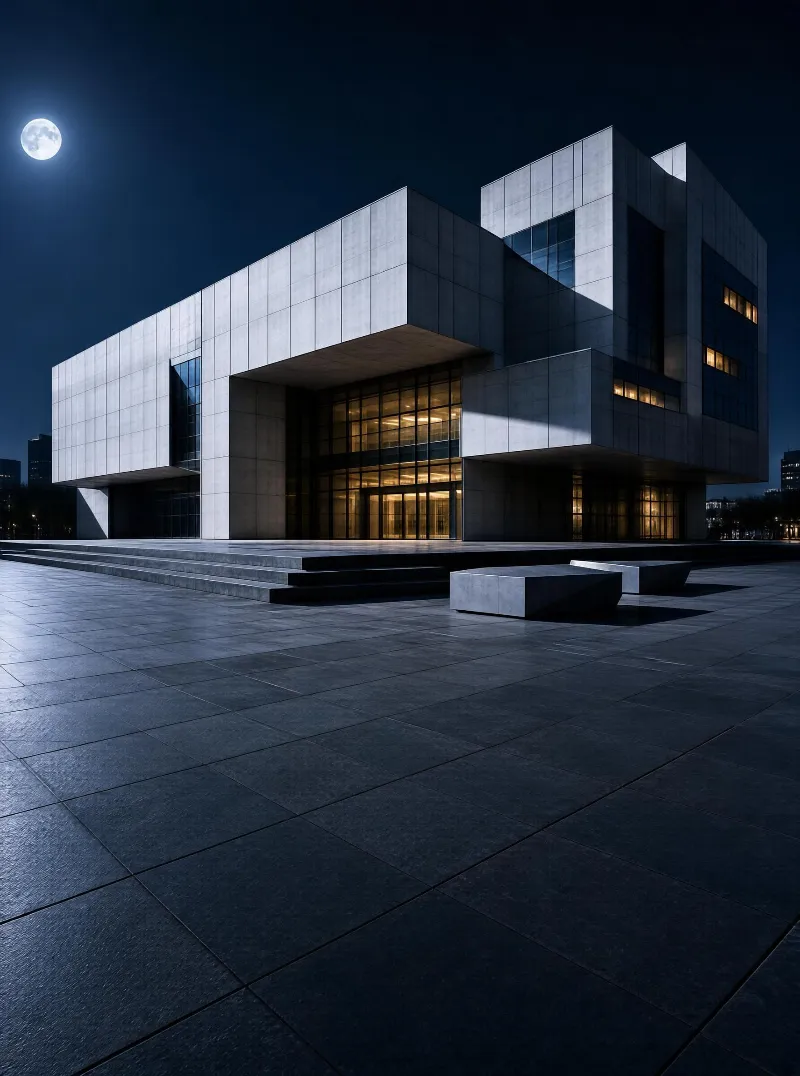 Modern Architecture at Night