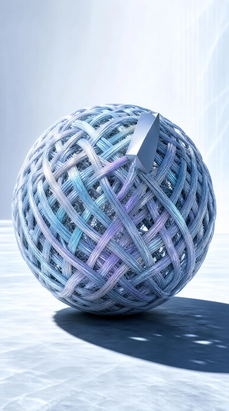 Woven Blue Sphere