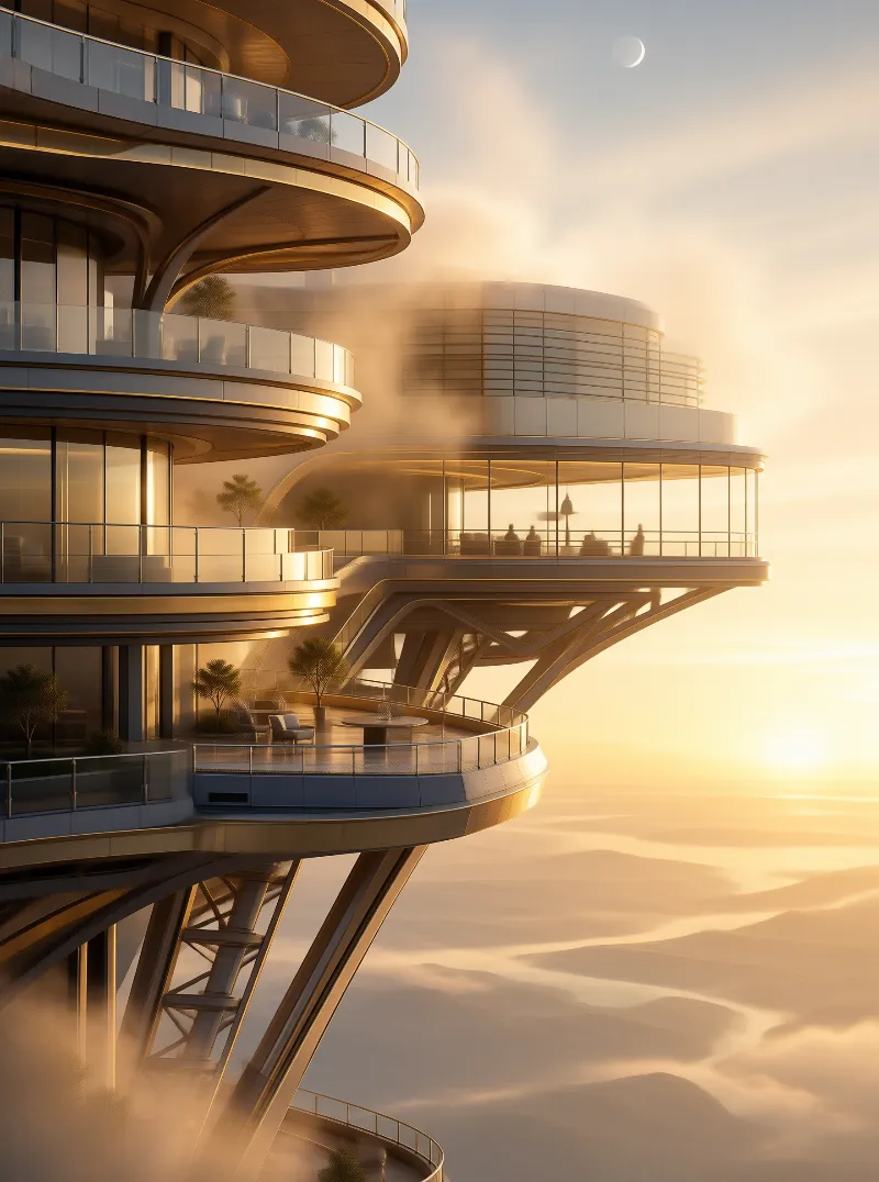 Futuristic Cloud Villa