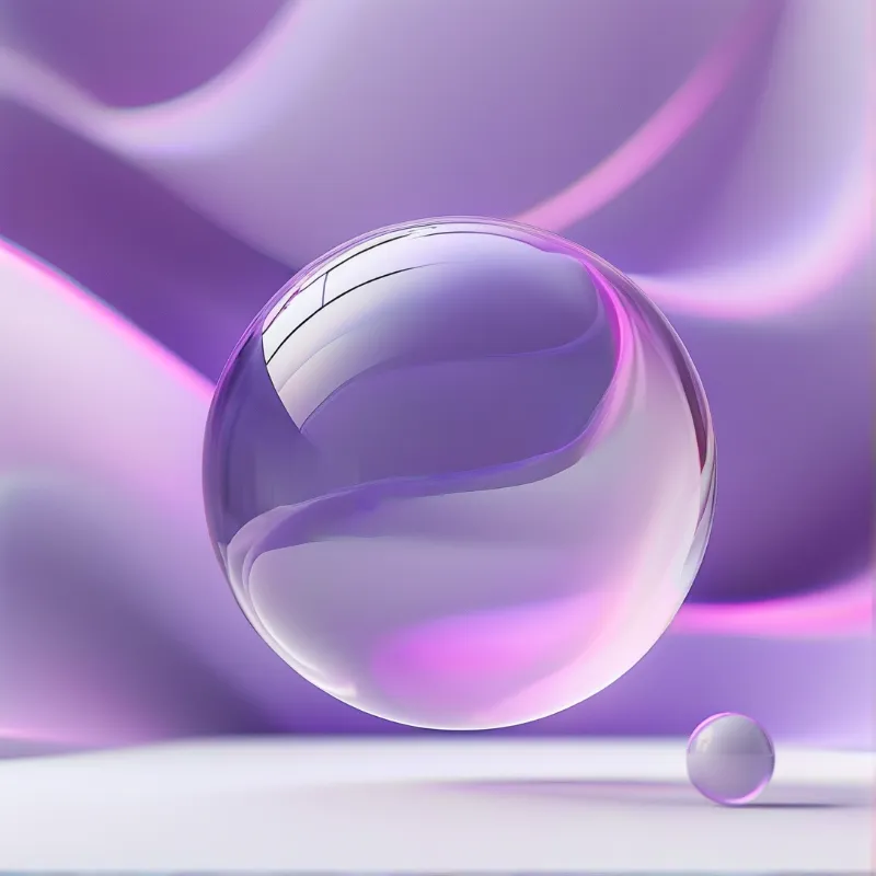 Abstract Purple Spheres