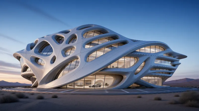 Futuristic Desert Building