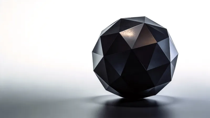 Geometric Sphere — Dark Study