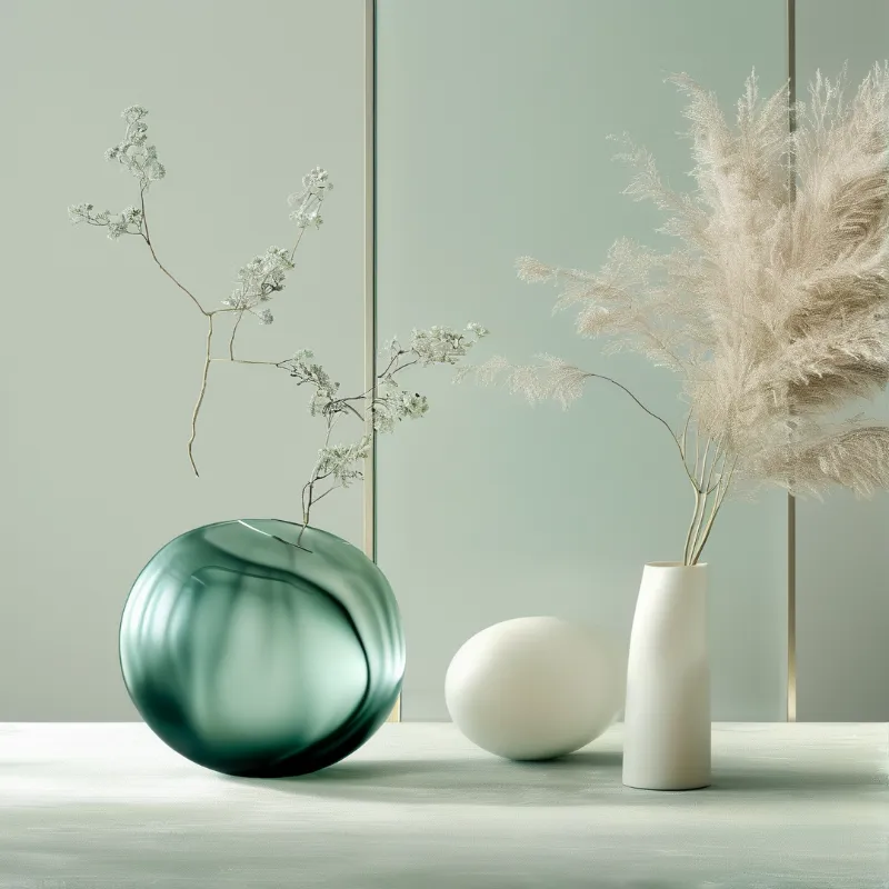 Minimalist Green Still Life