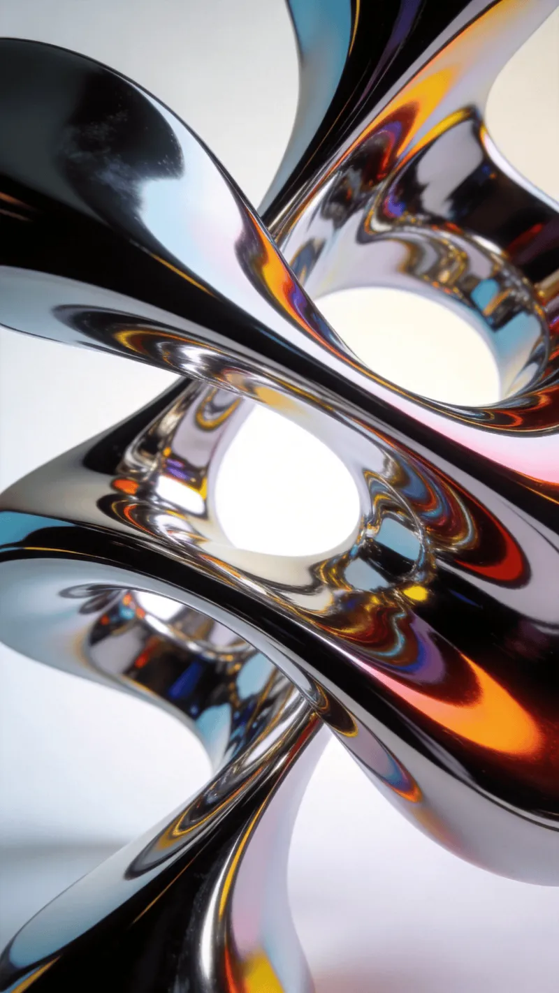 Liquid Chrome, Metallic Impossible Shape