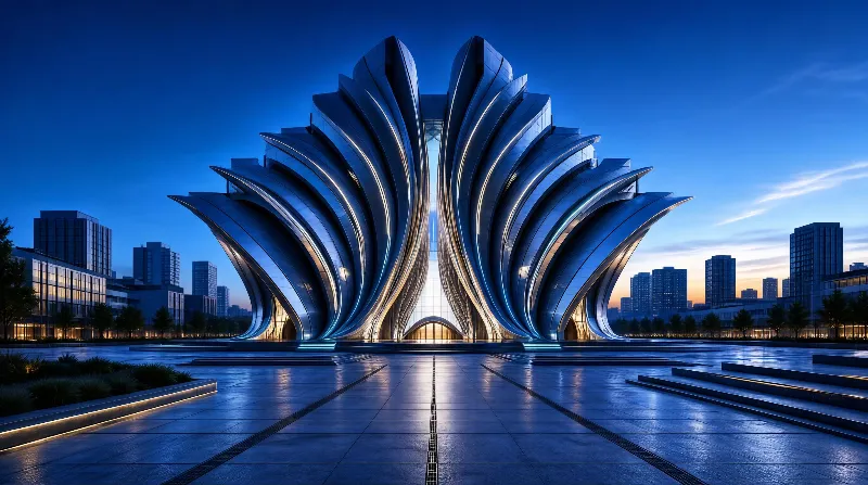 Futuristic Petal Architecture