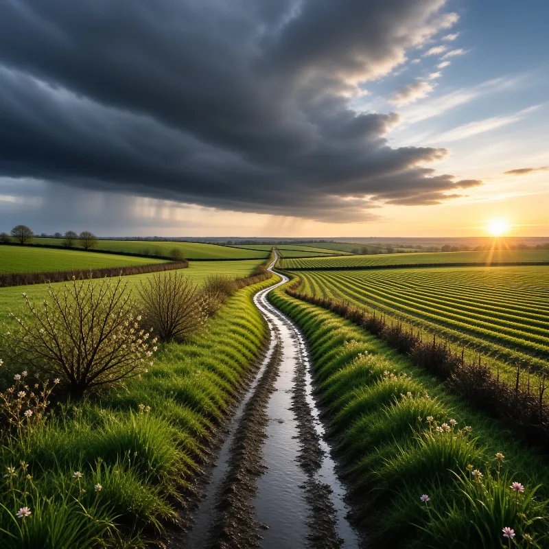 Winding Path to Sunset