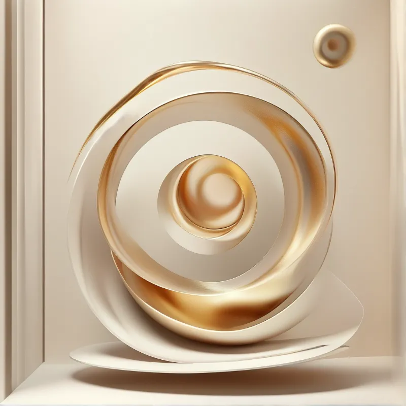 Abstract Spiral Sculpture