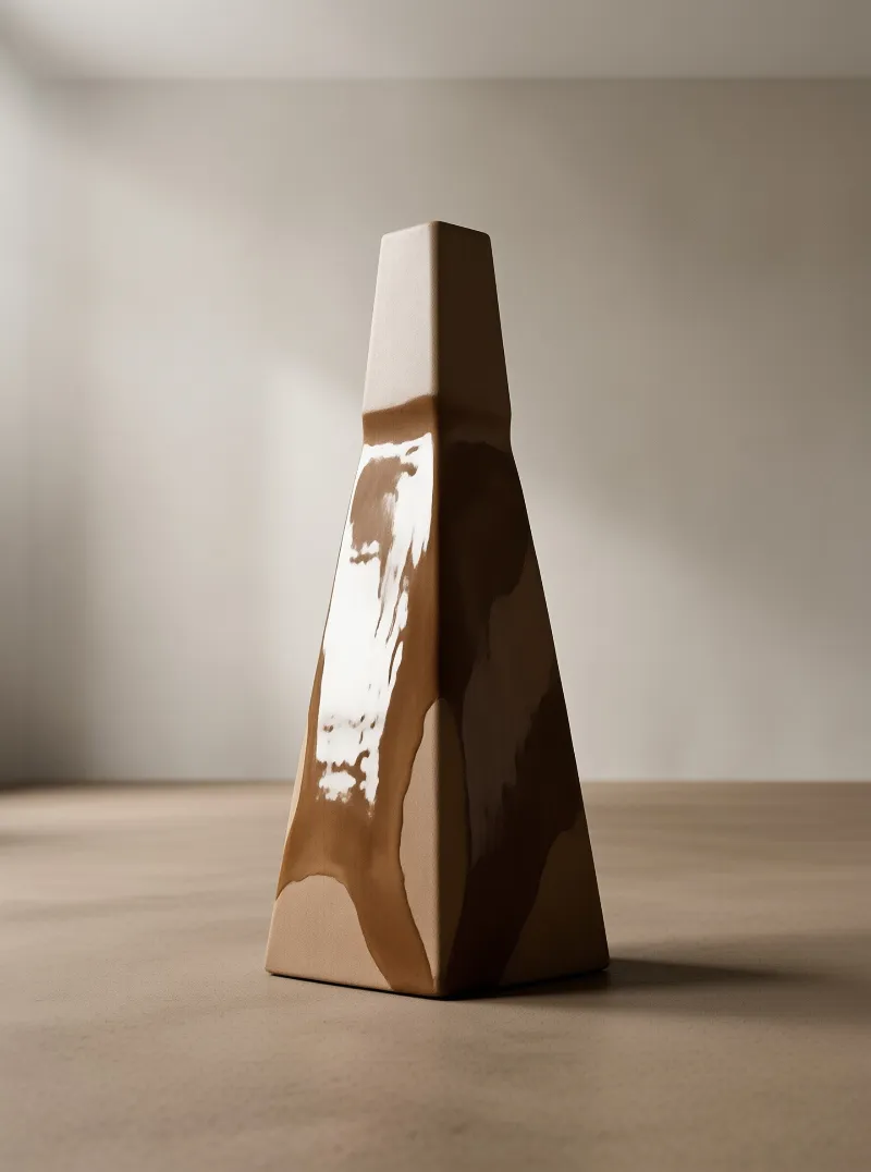 Geometric Ceramic Vase