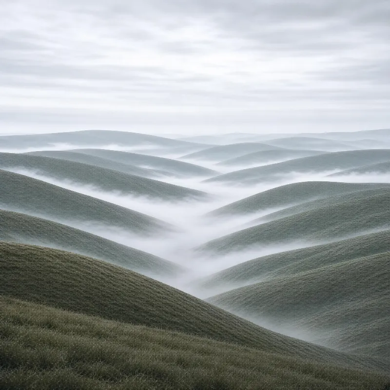 Misty Rolling Hills