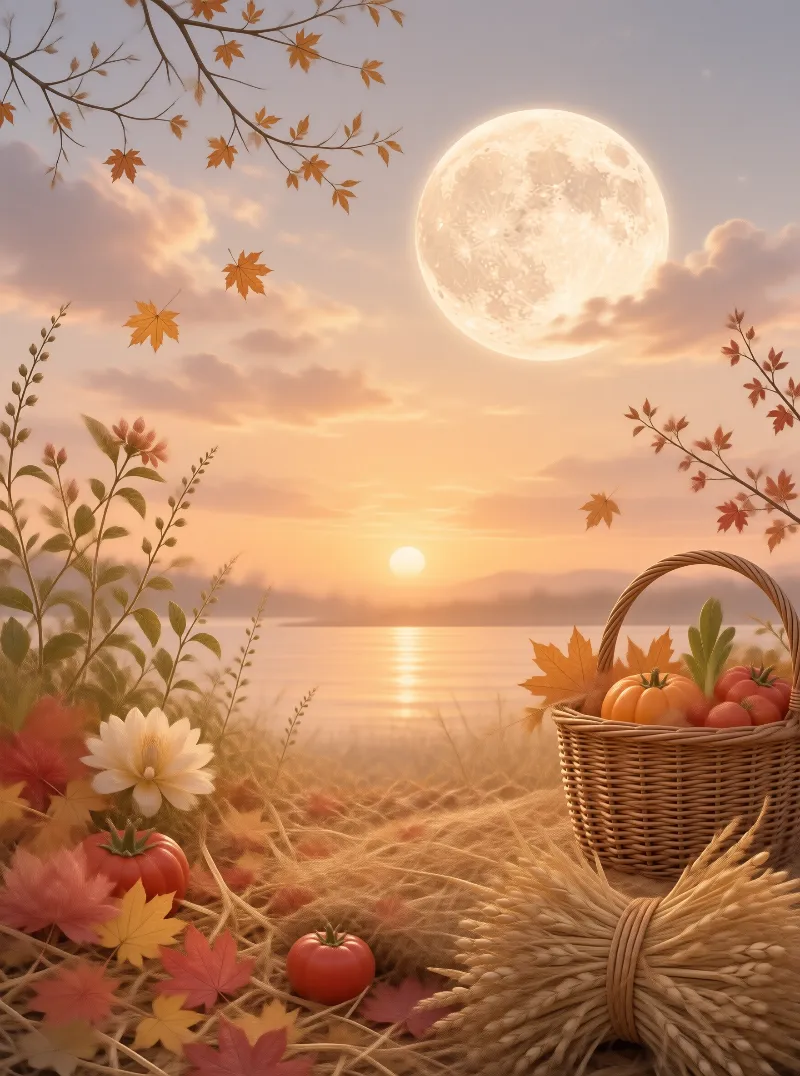 Autumn Harvest Landscape