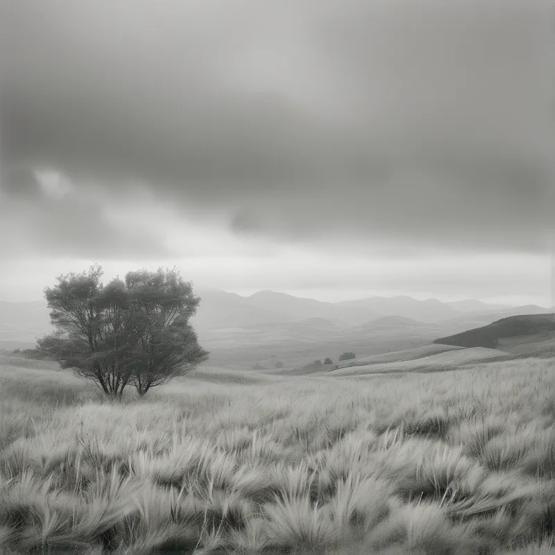 Solitary Tree in Landscape