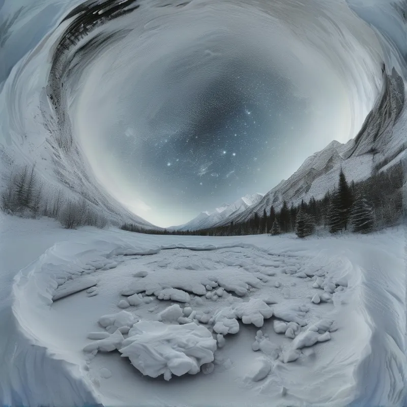 Winter Night Panorama