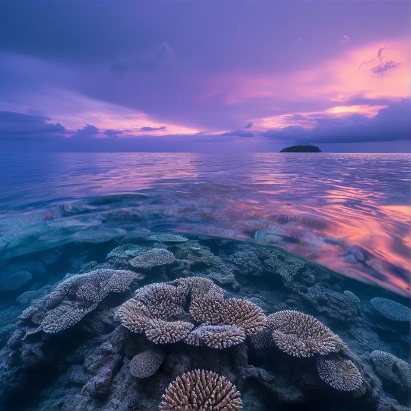 Twilight Coral Sea