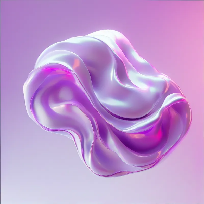 Abstract Iridescent Blob