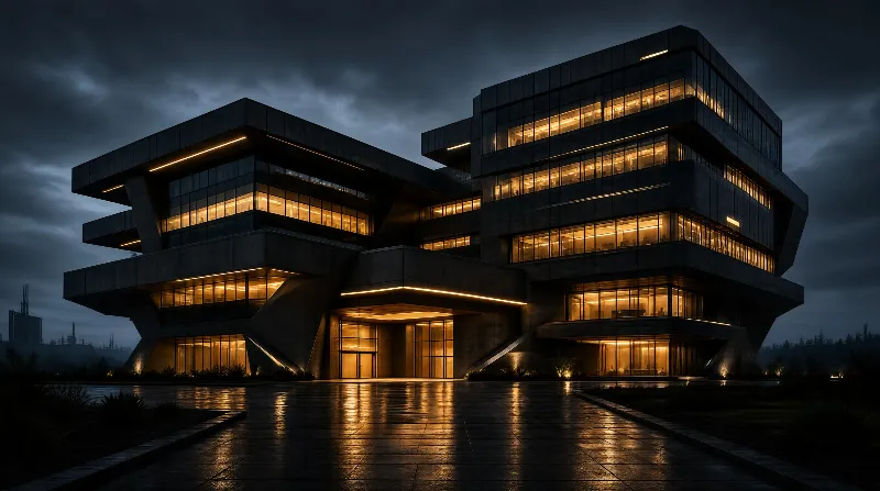 Modern Architecture at Night