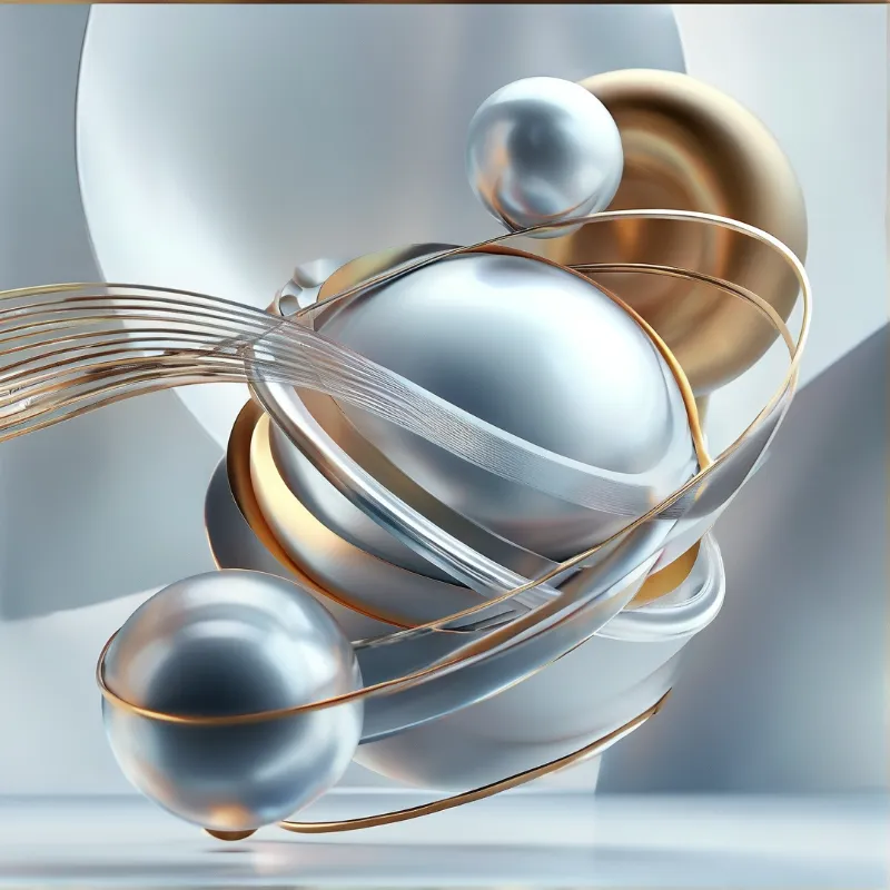 Abstract Metallic Spheres