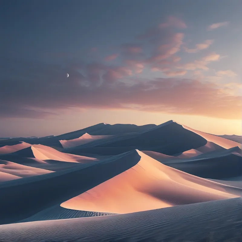 Desert Dunes at Sunset