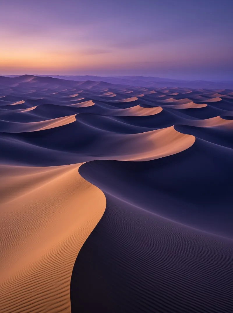 Desert Dunes at Twilight