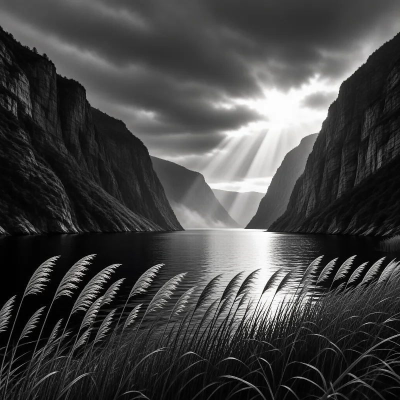 Dramatic Canyon Sunbeams