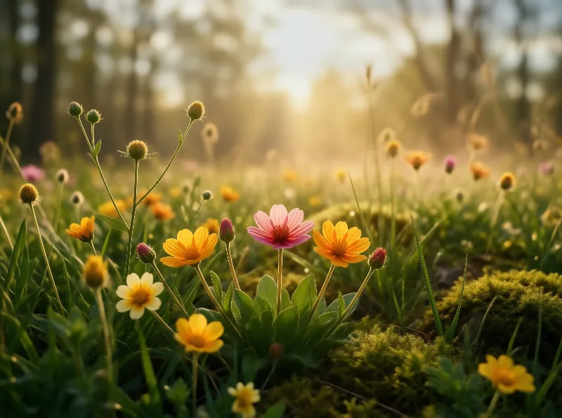 Wildflowers in Golden Meadow
