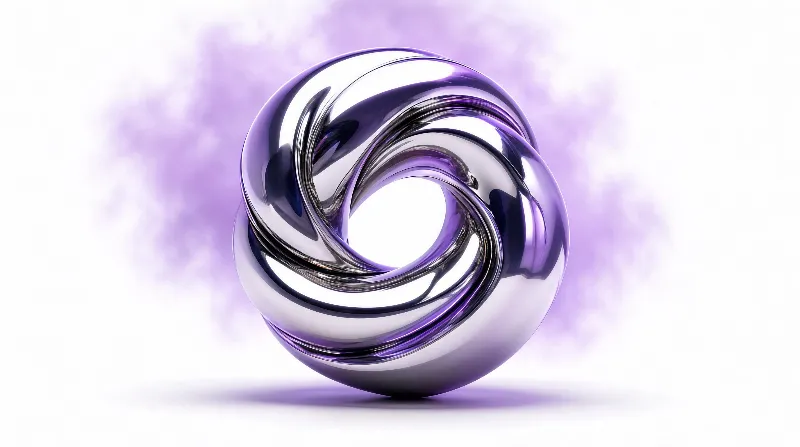 Shiny Metallic Twisted Ring