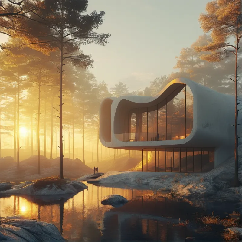 Modern Forest Pavilion