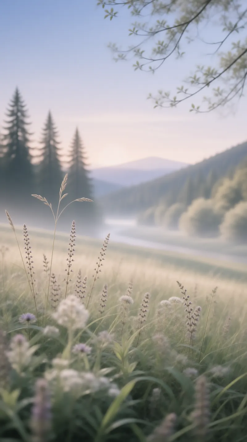 Misty Morning Meadow