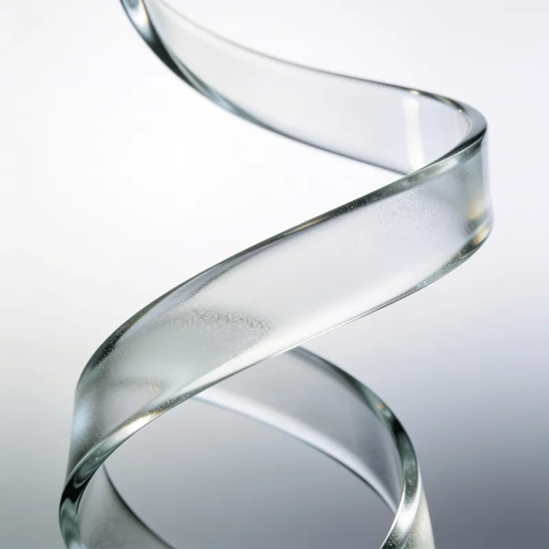 Ethereal, Frosted Glass Curved Ribbon