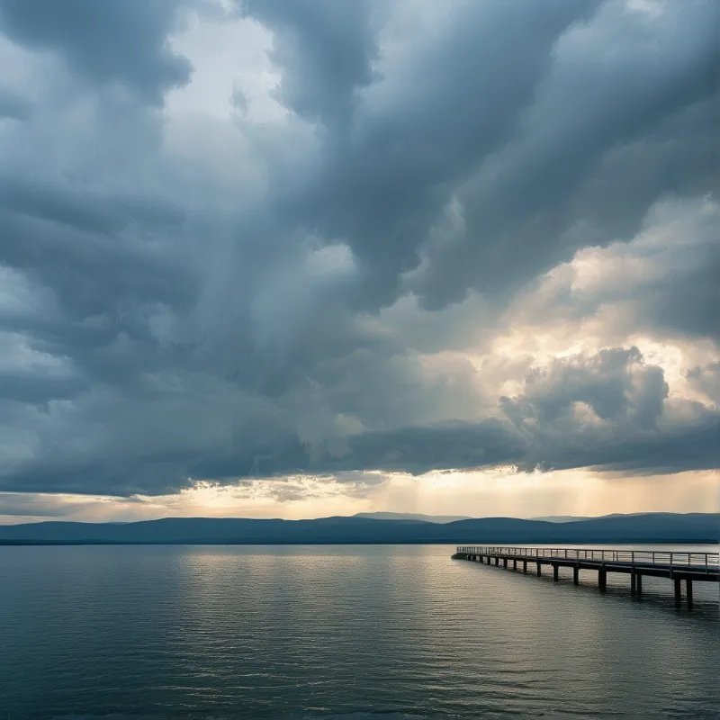 Sunbeams Through Storm