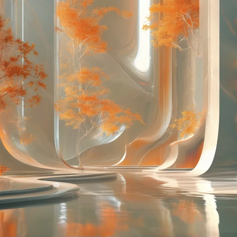 Surreal Translucent Landscape
