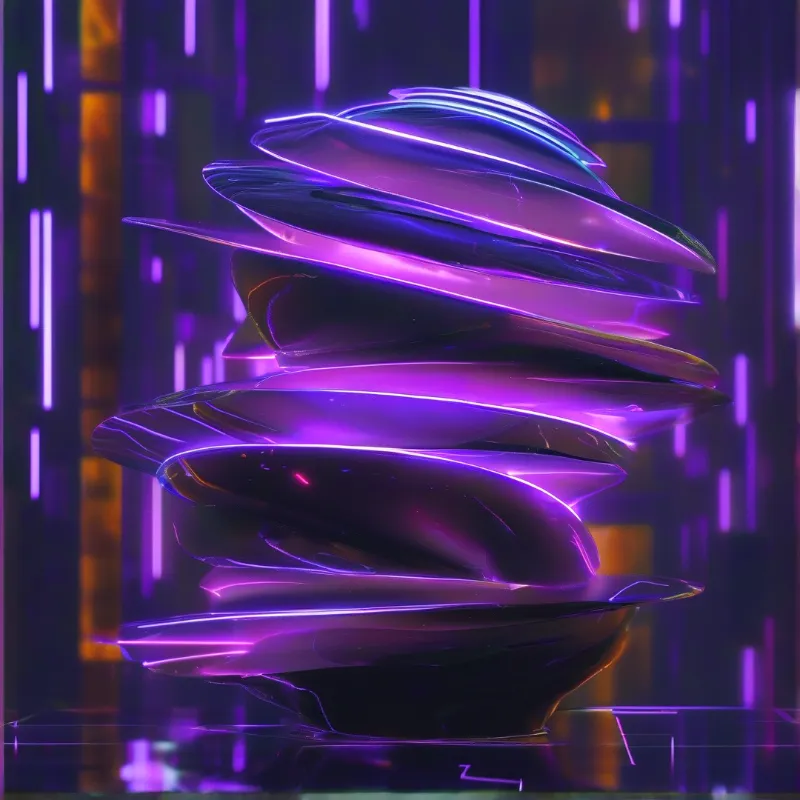 Futuristic Glowing Totem