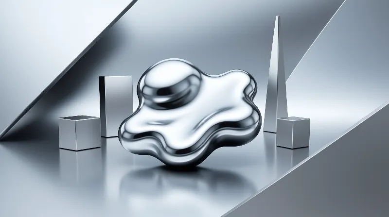Abstract Metallic Shapes