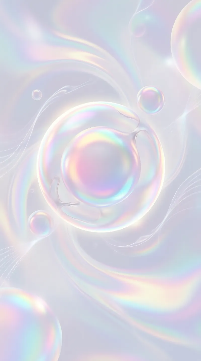 Iridescent Pastel Bubbles